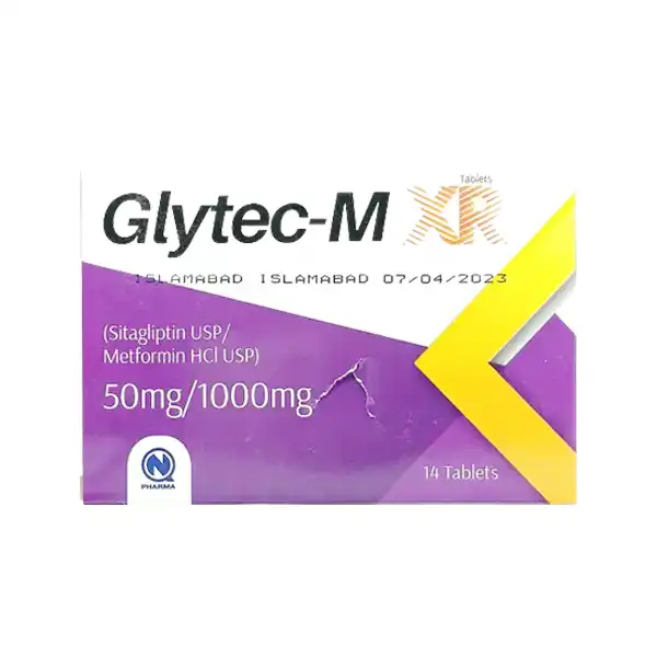 Glytec-m Xr 50mg+1000mg Tablets 14s